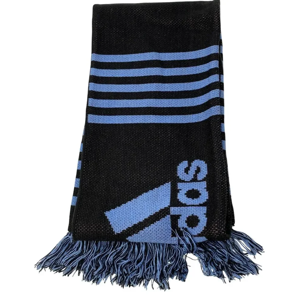 Adidas NYCFC Winter Scarf Unisex One Size Blue Navy Striped NEW